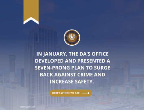 DA Williams Provides Updates To NOLA City Council On 7-Prong Plan To Increase Safety, Hold Violent Offenders Accountable