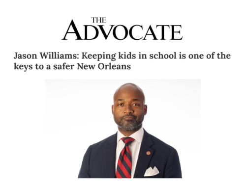 The Advocate – Keeping Kids in School is One of the Keys to a Safer New Orleans