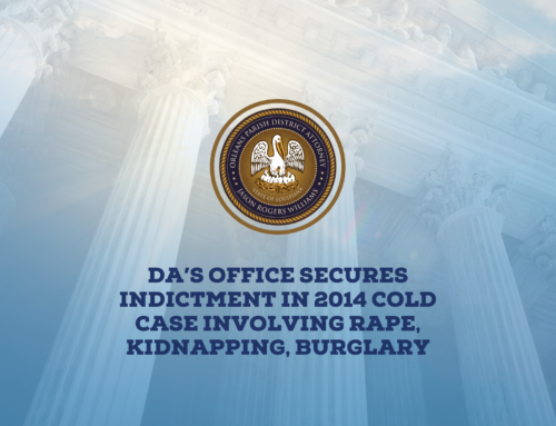DA’s Office Secures Indictment in 2014 Cold Case Involving Rape, Kidnapping, Burglary